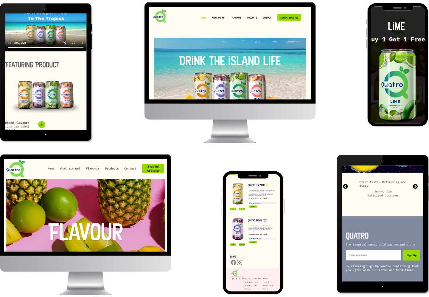 images of quatro page by devices